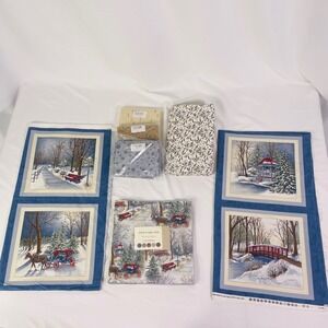 Moda Town Square Winter Christmas Quilt Kit Holly Taylor Fabric Bundle 9.75 yds